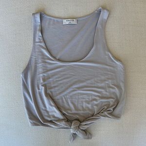 Aritzia Babaton Jeronimo tie front tank top in Light blue